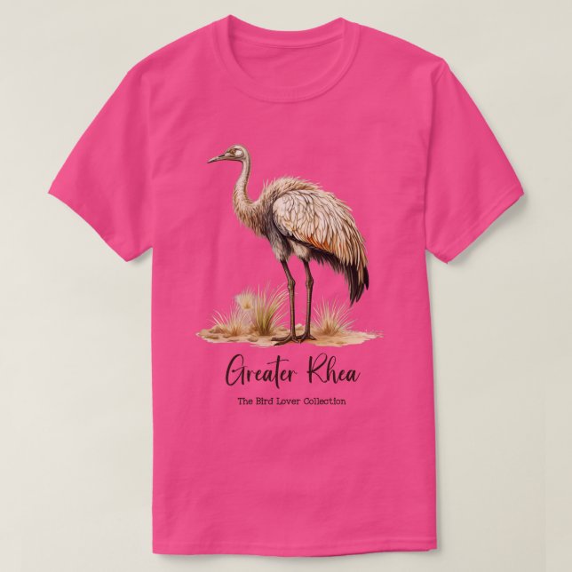 T-shirt Grande Rhea La collection d'oiseaux amoureux TShir (Design devant)