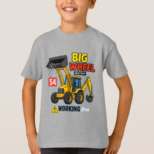 T-shirt Grande Roue Construction Camion Design graphique