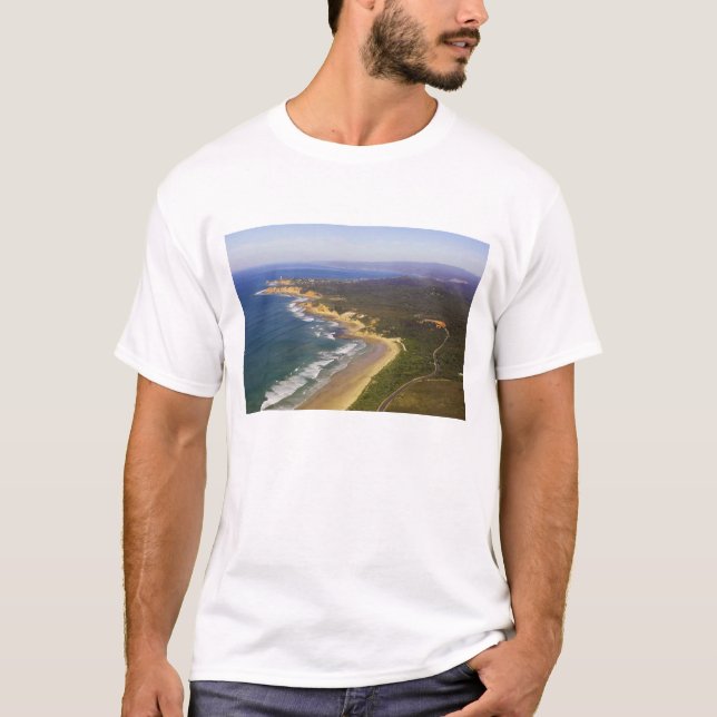 T-shirt Grande route océanique et phare de Split Point, (Devant)