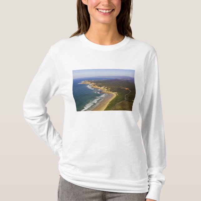 T-shirt Grande route océanique et phare de Split Point, (Devant)