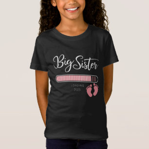 T-Shirt Grande Sœur 2025 Chargement Annonce de Grossesse