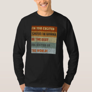 T-shirt Grande sœur à venir bientôt Rétro