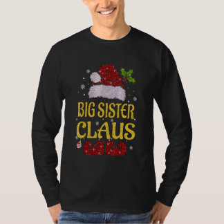 T-shirt Grande Sœur Claus Pyjama de Noël Famille Assortis 