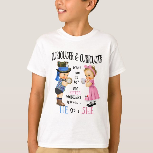 T-shirt Grande Soeur "Curiouser" (Devant)