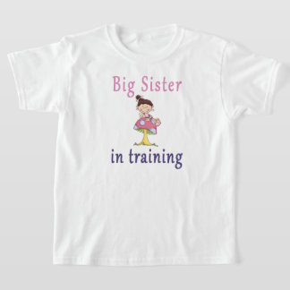 T-shirt Grande Soeur Dans L'Entraînement De Cute Champagne