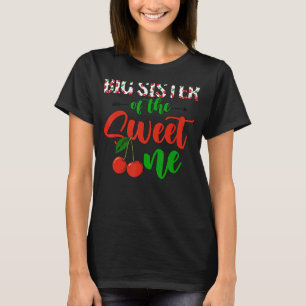 T-shirt Grande Soeur De La Douce Une Famille Thème Cerise