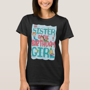 T-shirt Grande Soeur De La Fille Fille D'Anniversaire Qui