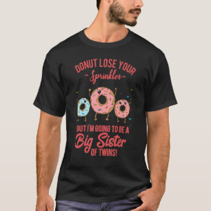 T-shirt Grande Soeur des jumeaux Grossesse Révéler Donut F
