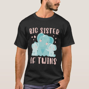 T-shirt Grande Soeur Des Jumeaux Mignonne Grande Soeur Twi