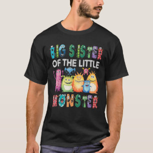 T-shirt Grande Sœur Des Petits Enfants Monstres 1er Annive