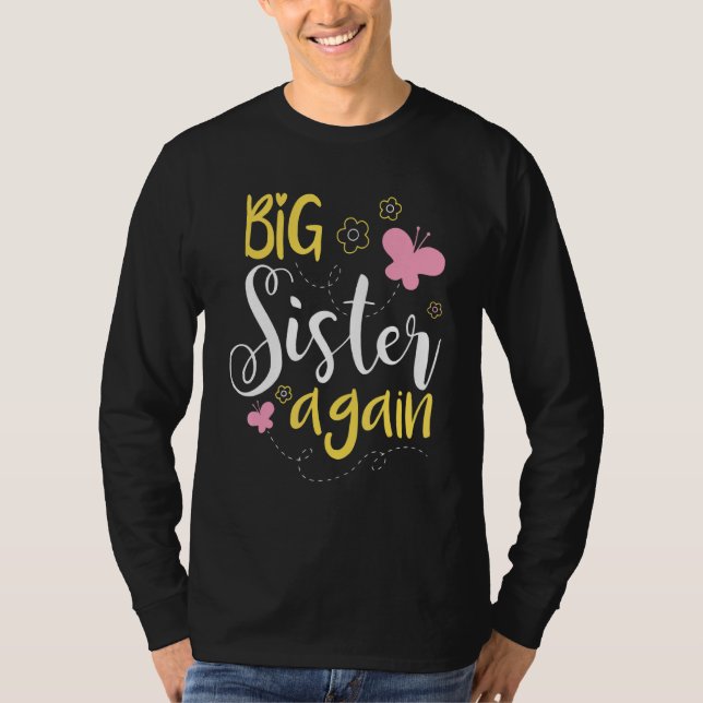 T-shirt Grande soeur encore - Fille aînée frère (Devant)