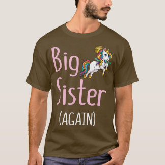 T-shirt Grande soeur encore Unicorn Girls Big Sister Ann