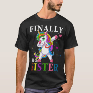 T-shirt grande soeur enfin licorne