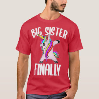 T-shirt Grande Soeur Enfin Unicorne Pour Être Une Grande S
