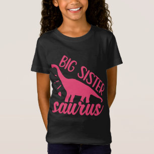 T-Shirt Grande soeur Saurus en rose
