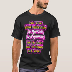 T-shirt Grande Sœur Sœur de Famille Drôle
