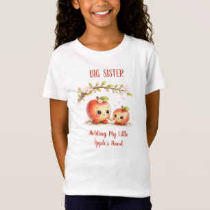 T-Shirt Grande Sœur Tenant la Main de Mon Petit Pomme