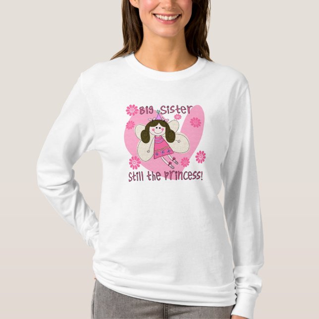 T-shirt Grande soeur toujours la princesse (Devant)