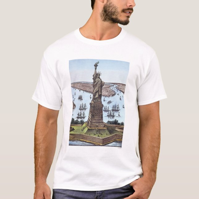 T-shirt Grande statue de Bartholdi (Devant)