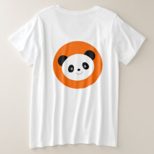 T-Shirt Grande Taille Design Panda Mignon