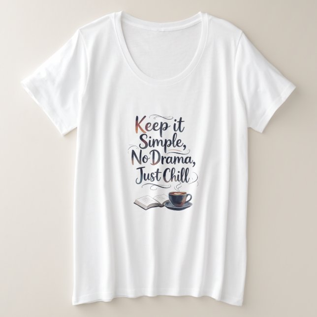 T-Shirt Grande Taille pour Femmes (Design devant)