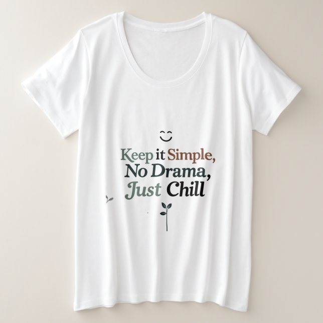 T-Shirt Grande Taille pour Femmes (Design devant)
