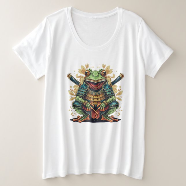 T-Shirt grande taille pour femmes Guerrier Samoura (Design devant)