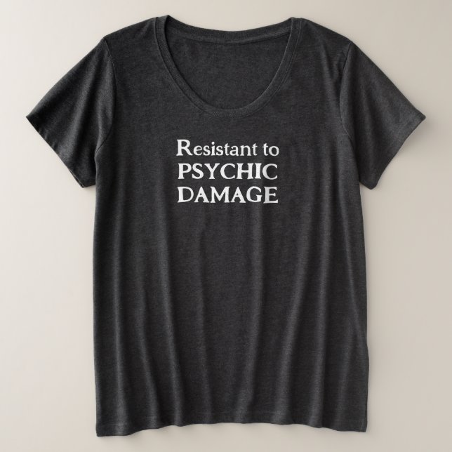 T-shirt grande taille pour femmes résistant aux dé (Design devant)