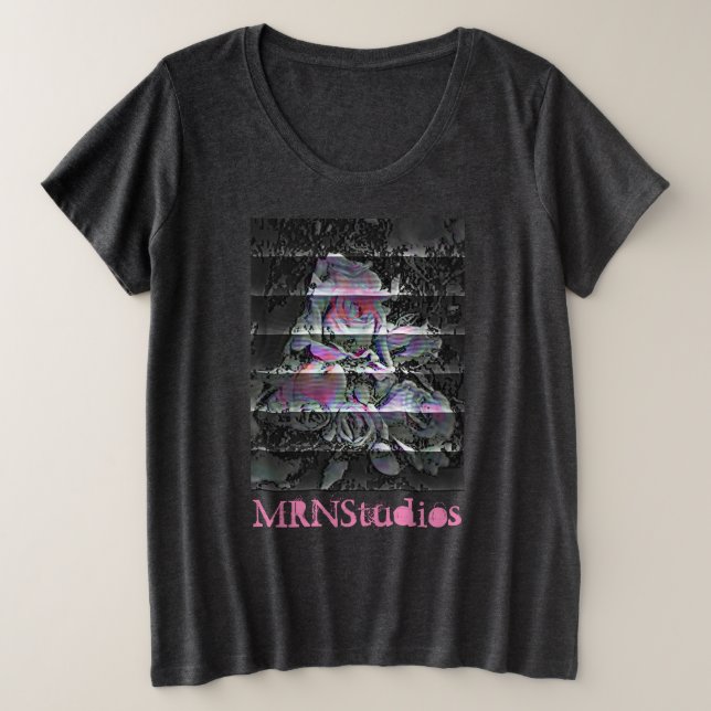 T-Shirt grande taille Techno Bouquet (Design devant)