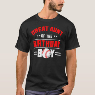T-shirt Grande Tante De L'Anniversaire Boy Baseball Thème