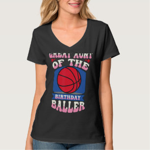 T-shirt Grande Tante Du Thème De Basketball Anniversaire