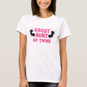 T-shirt Grande tante Of Twins Gift