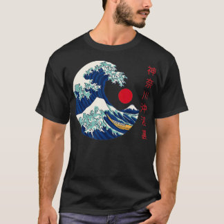 T-shirt Grande vague au large de Kanagawa esthétique japon