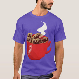 T-shirt Grande vague de café