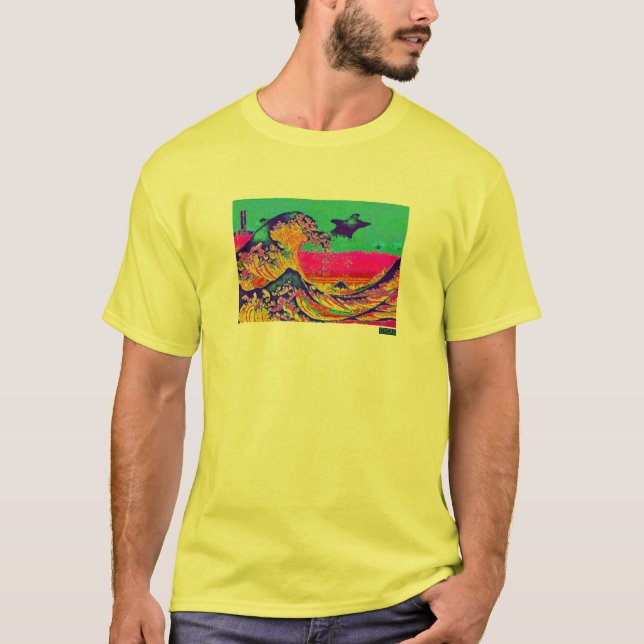 T-shirt Grande vague de CYCAD outre de chemise de Kanagawa (Devant)