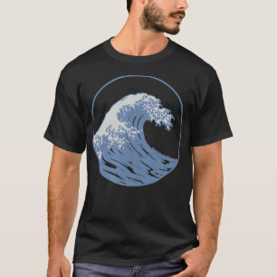 T-shirt Grande vague de Kanazawa surf Vintage plage Hawaii