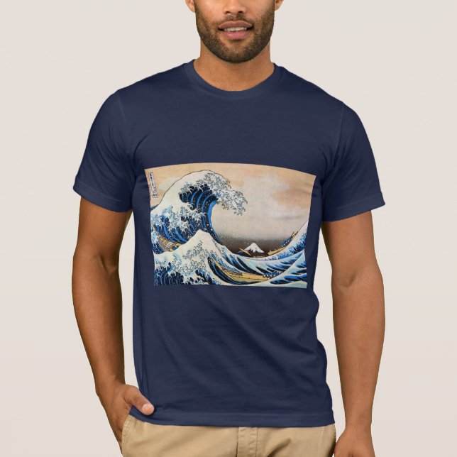 T-shirt Grande vague, Hokusai, Ukiyo-e (Devant)