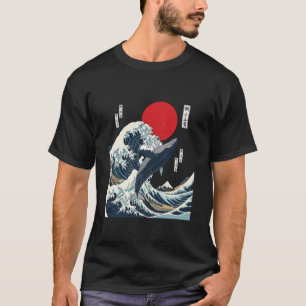 T-shirt Grande Vague Kanagawa Observation des baleines Art
