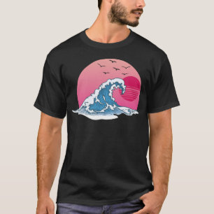 T-shirt Grande vague rétro