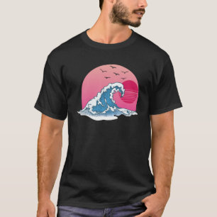 T-shirt Grande vague rétro