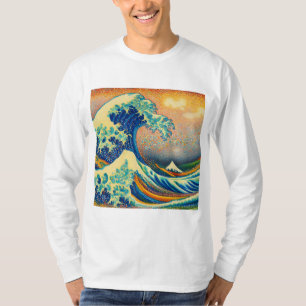 T-shirt Grande vague, vague au large de Kanagawa v2