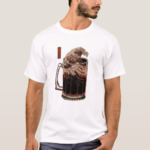 T-shirt Grande vague vintage au large de Kanagawa Mont Fuj