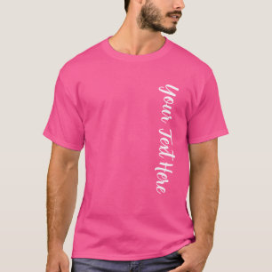 T-shirt Grandes Grandes Grandes Police Texte Mens Moderne
