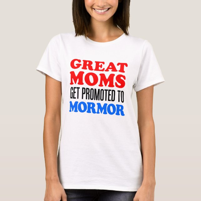 T-shirt Grandes mamans promues à Mormor (Devant)