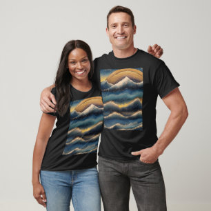 T-shirt Grandes vagues de kanagawa peinture vintage, vague