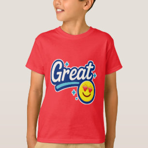 T-shirt Grandes Vibes seulement - Eyes d'amour Emoji