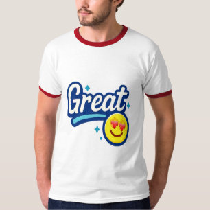 T-shirt Grandes Vibes seulement - Eyes d'amour Emoji