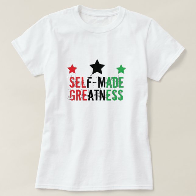 T-shirt grandeur auto-faite (Design devant)