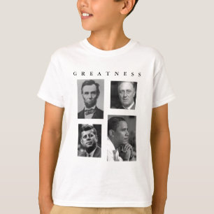 T-shirt GRANDEUR Lincoln FDR JFK Obama - ENFANTS d'Obama