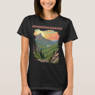 T-shirt Grandfather Mountain NC Voyage Rétro